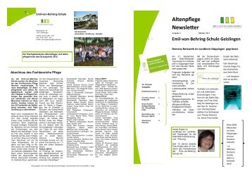 Altenpflege Newsletter - Emil-von-Behring-Schule Geislingen - T ...