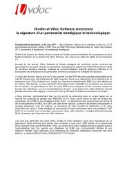 Divalto et VDoc Software annoncent la signature d'un partenariat ...