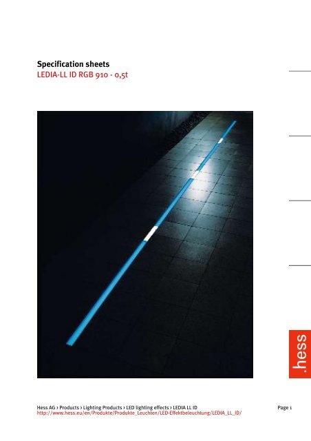 Specification Sheets Ledia Ll Id Rgb 910 0 5t Hess Ag