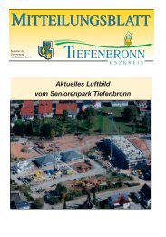 Mitteilungsblatt KW 41 - Tiefenbronn