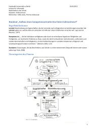 Handout zum Vortrag - Humboldt-Universität zu Berlin