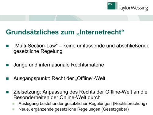 Rechtliche Rahmenbedingungen Beim Betrieb Eines  ... - HIMO