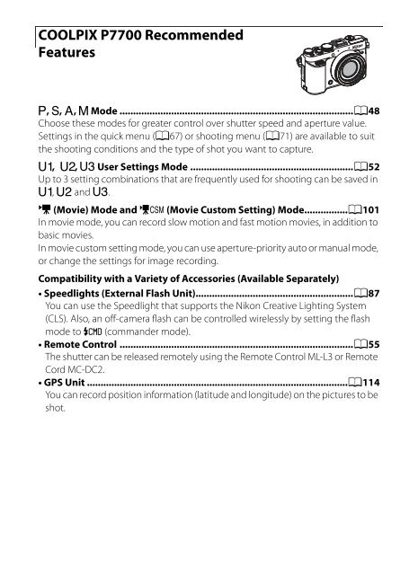 Nikon P7700 User Manual - 2CameraGuys.com