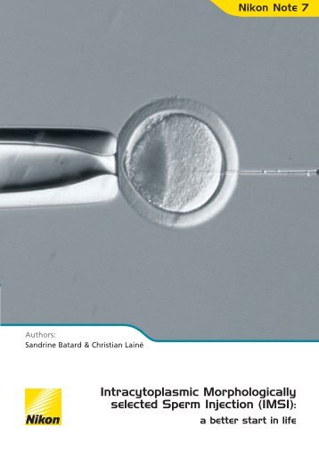 Intracytoplasmic Morphologically selected Sperm Injection ... - Nikon