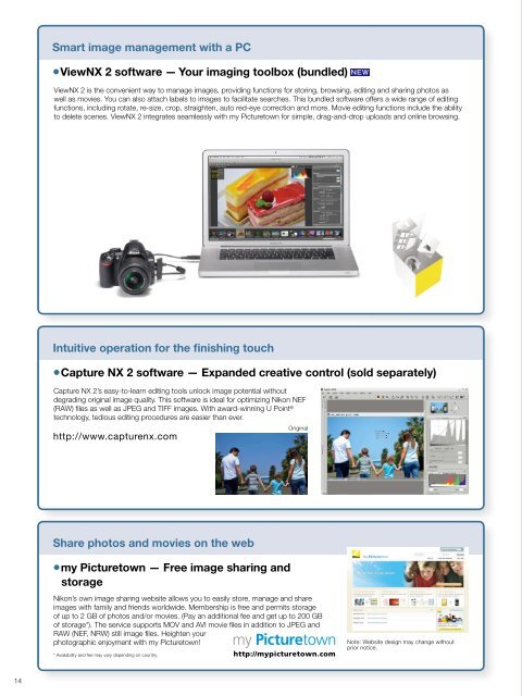 Nikon D3100 16p Brochure - Imaging Products - Nikon