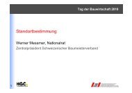 Tag der Bauwirtschaft 2010 - Schweizerischer Baumeisterverband