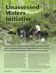 Unassessed Waters Initiative - Pennsylvania Fish and Boat ...