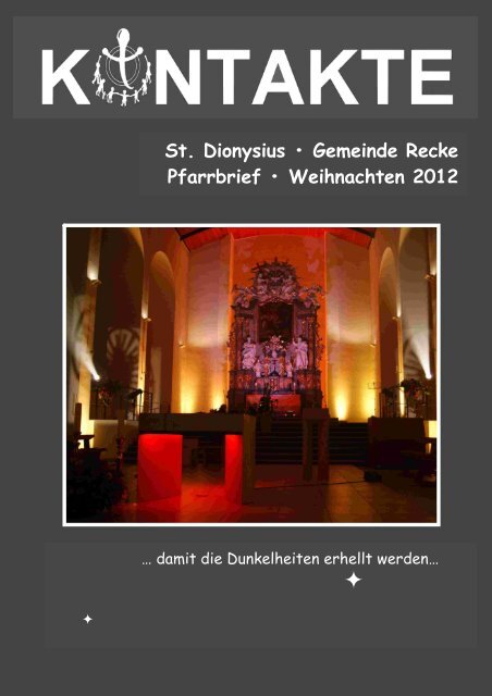 Pfarrbrief Als Pdf Datei Herunterladen St Dionysius Recke
