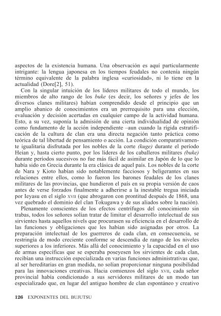 oponente, mientras otras escuelas se especializaban en técnicas de ...