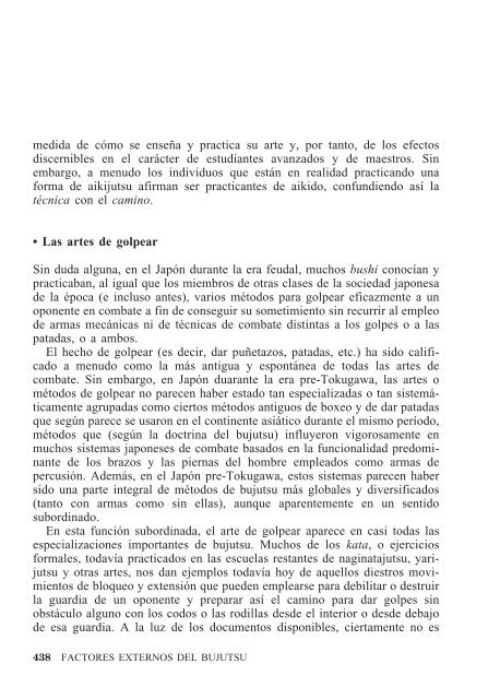 oponente, mientras otras escuelas se especializaban en técnicas de ...