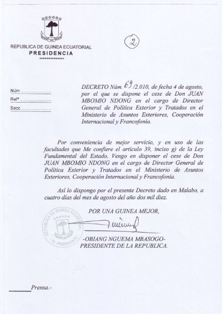 4-8-2010DecretosPresidenciales.pdf - Guinea Ecuatorial