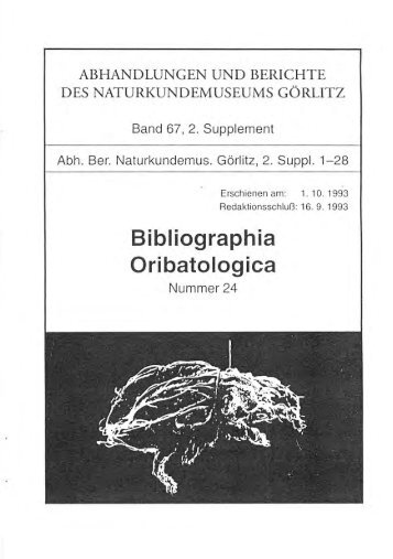 Oribatida 24 - Senckenberg