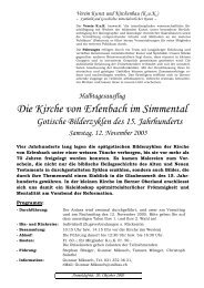 Die Kirche von Erlenbach im Simmental - Verein Kunst und ...