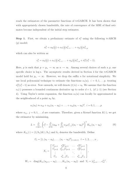 Non-parametric estimation of a time varying GARCH model