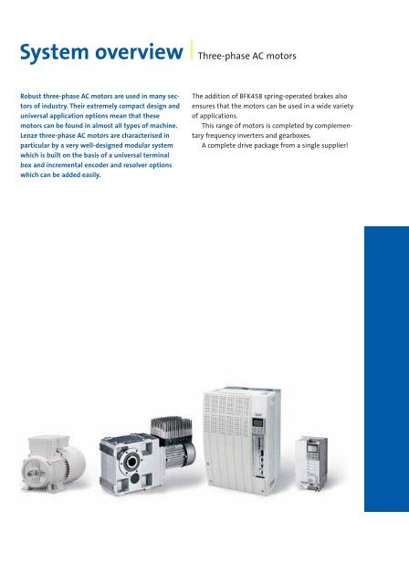 Lenze three-phase AC motors - MEYLE - Meyer Industrie Electronic ...