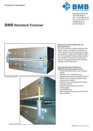 BMB Standard-Trockner - Bmbag.ch