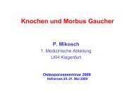 Knochen und Morbus Gaucher