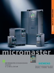 Siemens Micromaster - MEYLE - Meyer Industrie Electronic ...