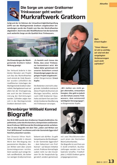 BMI 6 / 2011 - Ernest Kupfer, Bürgermeister