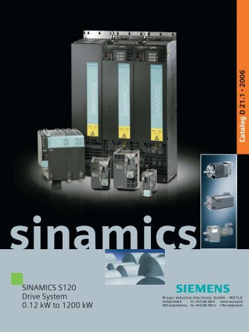 sinamics s120 - MEYLE - Meyer Industrie Electronic - MEYER ...