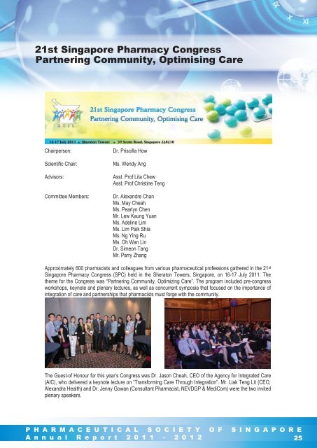 Annual Report - Pharmaceutical Society of Singapore