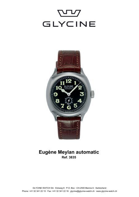 Eugène Meylan automatic - Glycine Watch SA