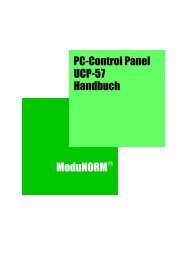 Handbuch UCP-57 PC-Control Panel ModuNORM - Mikrap AG