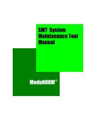 Manual Maintanance Tool SMT System ModuNORM - Mikrap AG