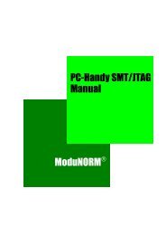 Manual PC-Handy SMT/JTAG ModuNORM - Mikrap AG