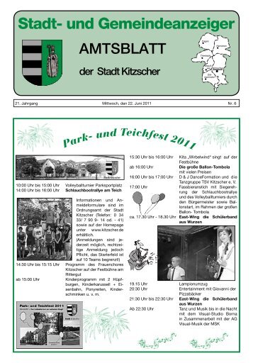 und Teichfest 2011 - Stadt Kitzscher