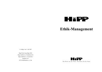 Ethik-Management - HiPP