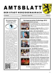 Herzogenauracher Kulturtage 2012  - Stadt Herzogenaurach