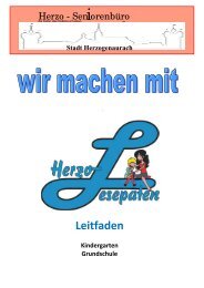 Leitfaden der HERZO-Lesepaten - Stadt Herzogenaurach