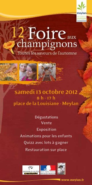 le programme de la Foire (version P.D.F )