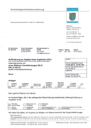 Los II: Aufbau - Verbandsgemeinde Herxheim