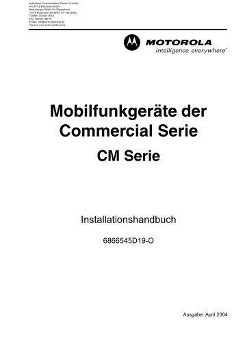 Installationsanleitung CM340/CM360 (deutsch) - HERTZ Elektronik ...