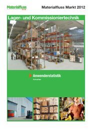 Lager- und Kommissioniertechnik - Materialfluss Markt