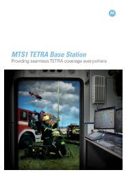 MTS1 TETRA Base Station - HERTZ Elektronik GmbH