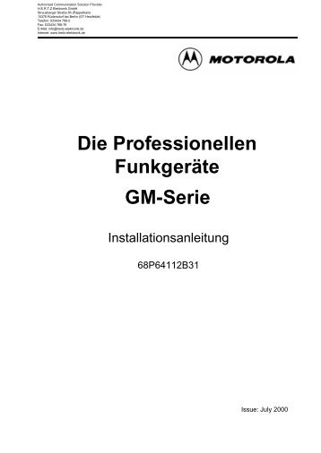 Installationsanleitung [deutsch] - HERTZ Elektronik GmbH