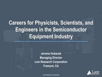 Careers For Physicists, Scientists, And Engineers In The