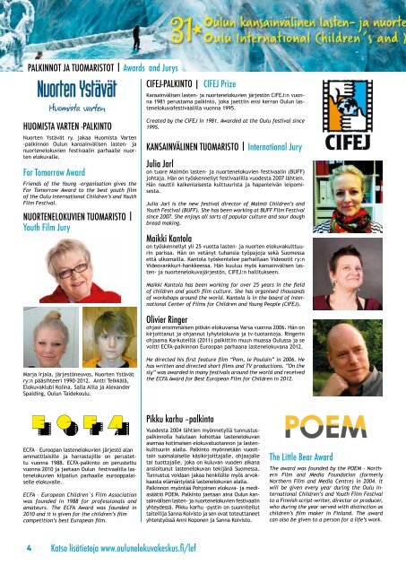Festivaalin käsiohjelma | festival brochure 2012 - Oulun ...