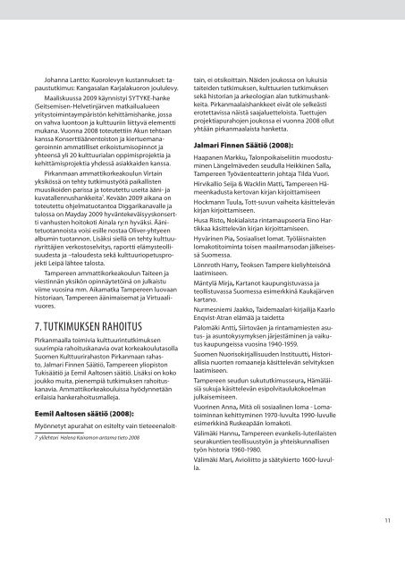 Kulttuurintutkimus Pirkanmaalla - kohteena ... - Pirkanmaan liitto