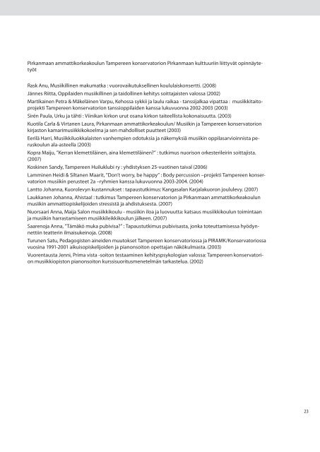 Kulttuurintutkimus Pirkanmaalla - kohteena ... - Pirkanmaan liitto