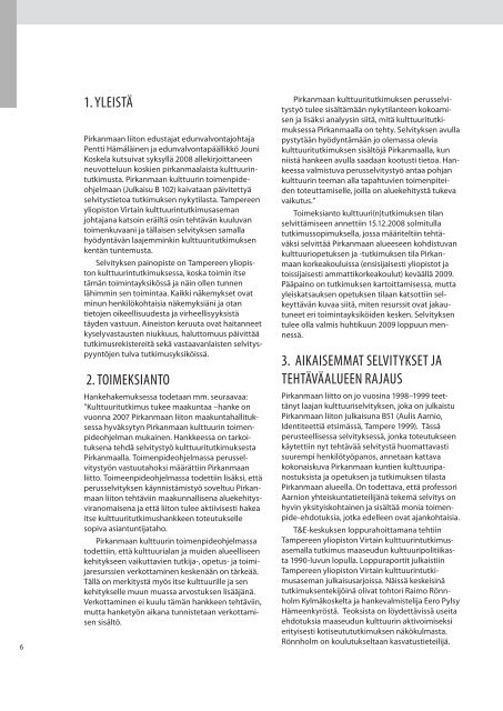 Kulttuurintutkimus Pirkanmaalla - kohteena ... - Pirkanmaan liitto