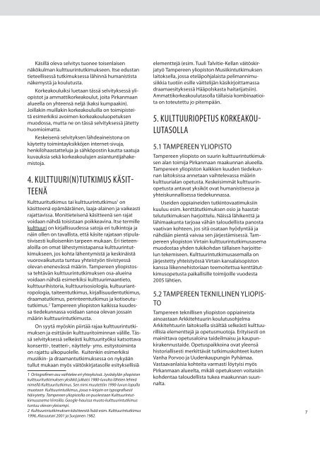Kulttuurintutkimus Pirkanmaalla - kohteena ... - Pirkanmaan liitto