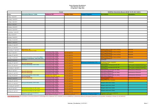 Kalender Wurstfestival - Alles Wurscht oder was?