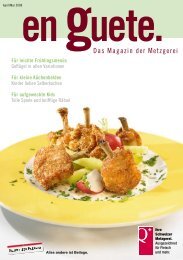 Das Magazin der Metzgerei - Schweizer Fleisch-Fachverband SFF