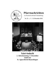 Pfarrnachrichten - Pastoralverbund Fröndenberg