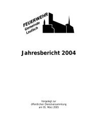 Jahresbericht 2004 - FEUERWEHR Gemeinde Laufach