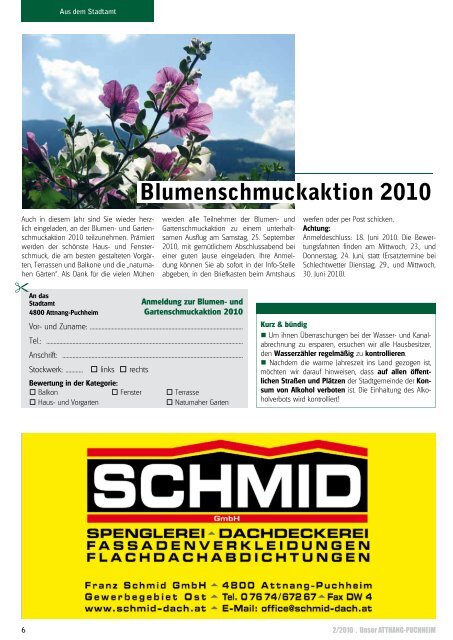 Ausgabe März-April-Mai 2010 (3,01 MB - Attnang-Puchheim